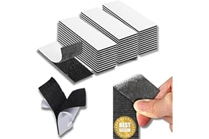 MANAME Belcro Adhesivo Doble Cara Extrafuerte. 30 Piezas Cuelga Cuadros Sin Clavos | Cinta Belcro Adhesivo Fuerte | Antideslizante Alfombra Tiras Adhesivas Para Colgar Cuadros Sin Agujeros | No Mas Clavos