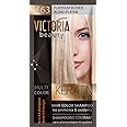 Victoria Beauty Keratin Therapy Hair Colour Shampoo – Temporary Hair Dye, Lasts 4 – 8 washes, Ammonia and Oxidant-Free, Pack of 6x40 ml (Platinum Blonde)