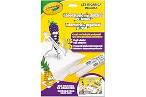 CRAYOLA- Recharge Laboratoire Parfums, Kit pour créer des Stickers parfumés, Multicolore, 25-7250