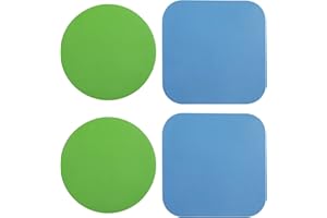 LUTER 4 Pezzi Apri Barattolo in Gomma, Pinze per Barattoli Vetro in Gomma Multifunzione Apri Barattoli per Anziani con Artrite Mani Deboli Sottobicchieri da Cucina (Azzurro, Verde)