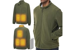 LABEWVI Heated Vest, Gilet for Men Women with 10000mAh Power Pack Included, Polar Fleece Body Warmer C1, USB Electric Jacket Winter Clothing