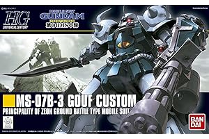BANDAI SPIRITS Bandai Hobby HGUC #117 MS-06b Gouf Custom Model Kit (1/144 Scale) Gundam Giocattolo, Multicolore, Small, BAS5059165