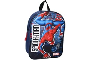 VADOBAG Zaino MARVEL AVENGERS SPIDER-MAN Beyond Amazing Uomo Ragno - Zainetto per bambini | Scuola | Asilo - Colore Blu Scuro - dimensioni 29x22x9cm - 200-4524 Navy