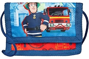 Undercover FSTU7000 Sam Le Pompier Sac à Monnaie et à la Poitrine avec Fermeture Velcro, Cordon de Serrage, Compartiment à Billets et Compartiment à pièces Env. 8 x 13 x 5 cm