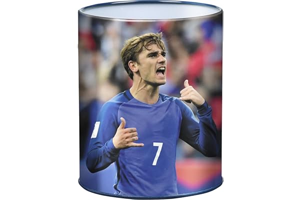 Viquel - 701773-01 Pot à crayons pour enfant Antoine Griezmann - Porte stylos garçon en métal