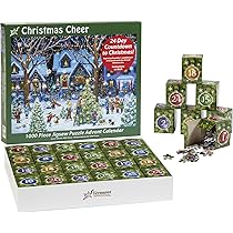 Adventskalender Puzzle Mit Krippen-Motiv – 24-Tage-Puzzle Für Die Weihnachtszeit | 1000 Teile | Vermont Christmas Company