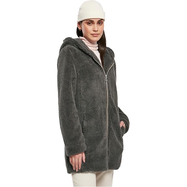 Cappotto Donna In Pelliccia Sintetica Teddy Con Cappuccio - Giacca Felpata Sherpa, Calda E Morbida, Taglie Dalla S Alla 5XL