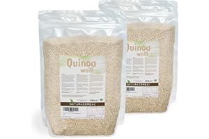 ‎NATURACEREAL Naturacereal Quinoa White 2 kg - Extensive Protein Source, Rich in Nutrients, Gluten Free, Rich in Fibre - Ideal for Vegetarians, Vegans & Athletes