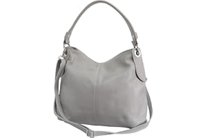 AMBRA Moda Damska torebka z prawdziwej skóry, torebka na ramię, torba na zakupy, torba na ramię GL012