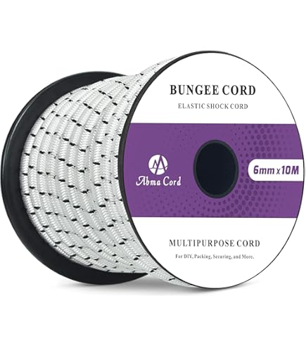 Benson Elastiek op rol - 20 meter - 8 mm - weerbestendig - blauw/geel