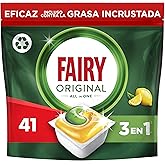 Fairy Original Todo En Uno Cápsulas De Lavavajillas Limón, 41 Cápsulas