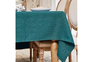 WAITER TREE Tovaglia Impermeabile Tovaglia Rettangolare in Effetto Lino per Cucina Ristorante