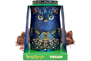Monty Bojangles Vegan Cocoa Dusted Chocolate Truffles Cat Tin(Midnight Prince-135g)Cocoa Nib Night Flavoured Luxury Vegan Chocolate Truffles-Collectable Truffles Chocolate Gift Box With Bespoke Design