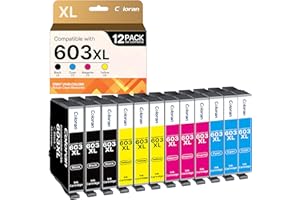 Coloran 603XL Cartucce Compatibili per Epson 603 XL Multipack per Expression Home XP-2100 XP-4100 XP -2150 XP-3100 XP-3150 XP-3105 WF-2810 WF-2820 WF-2830 (3 Nero, 3 Ciano, 3 Magenta, 3 Giallo)