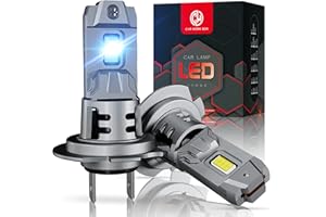 CAR WORK BOX H7 LED Lampadine Fari 12V: 6500K 15000LM Auto Lampade Kit per Anabbagliante Abbagliante Compatible Lenticolare e Moto - Confezione da 2