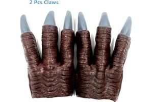 PartyHop Latex Velociraptor T-Rex Dinosaur Claws Cosplay Guantes (2 Piezas)