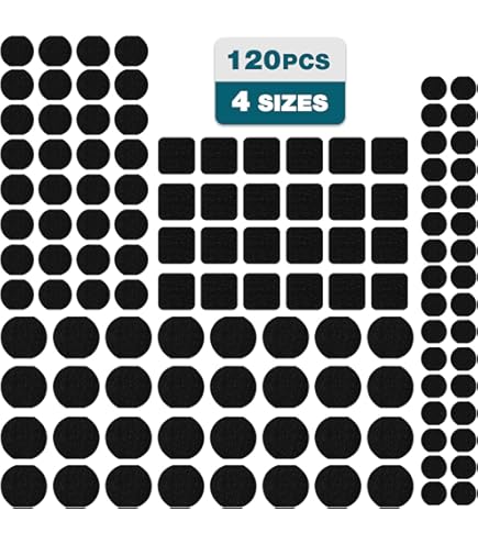 Kit 8 Feltrini Tondi Adesivi Marroni 25mm - Gommini Per Sedie E Mobili, Made In Italy - Foto 9