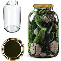 Lot De 24 Bocaux De Conservation En Verre 500 Ml Avec Couvercle à Visser ø82 Mm - Pour Confitures, Légumes, Miel - 6