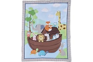 HMtideby Animal Themed Baby Toddler Blanket Quilt Cot Comforter Crib Baby Quilts for Boys and Girls Nursery Bed Throw Blanket 84x107cm, Suitable for All Season