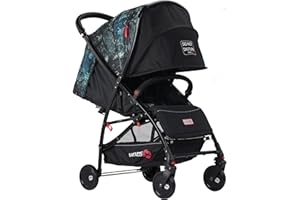 Baciuzzi, passeggino compatto utlraleggero 4kg, chiusura lampo semplice e pratica ad una mano, con tessuto traspirante, BX Voiage