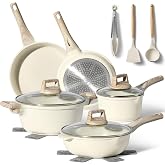 JUST PERFECTO Batterie de cuisine induction Set de casseroles avec couvercle - Casserole tout feux - poele anti adhesive - po