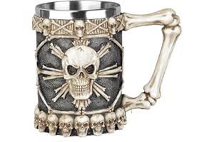 Nemesis Now Grande chope de crânes Ivoire 18 cm