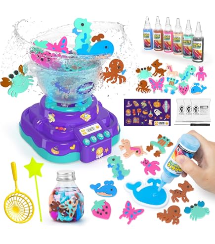 Gels Colorés Moules Eleanore's Diary Gels Magiques 3D CréAtifs, Aqua Gelz Set, DIY Magic Water Elf, 12 Bouteilles De Gel Coloré, 12 Formes, Water Art Pour Enfants Garçons Et Filles 3 Activité Manuelle 3 Ans