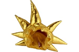 PAPAPANDA Gorro Sombrero de Felpa Peluca Oro para Son Goku dragón Accesorio de Disfraz Carnival para niños Adultos