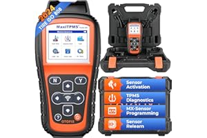 OTOFIX TireGo 608 TPMS Programming Tool, TPMS Reset Tool Activate All Sensors, Program MX-Sensors 315/433MHz, Stationary Automatic On-tool Relearn Guide, Key Fob Test, Lifetime Free Update