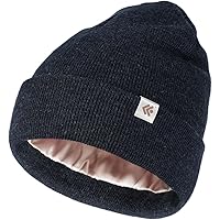 HiFEN® Bonnet D'hiver Pour Homme Et Femme En Tricot Torsadé Doux Avec Motif Tête De Mort - Isolation Thermique Double Couche - Doublure Polaire à Pompons, Jaune/bleu Sarcelle., Taille Unique