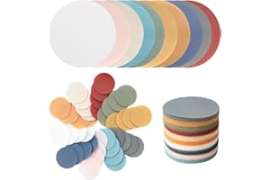 MAXECHO 40pcs Multicolor 5 Inches Circle Spot Markers - Carpet Floor Dots for Classroom Decoration, Flexible Seating, Elementary School, Preschool, Kindergarten Supplies