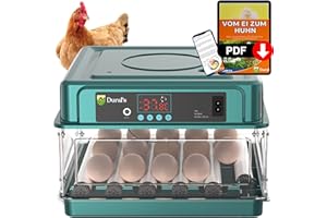 Dural's© | Brutmaschine Vollautomatisch | für 16 Eier | Automatischer Temperatur und Wende-Eierbrutkasten | CE-zertifizierter Brutkasten + EBOOK in DEUTSCH
