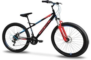 GERONI Bici Bicicletta MTB Cosmos 27.5'' Pollici AMMORTIZZATA Cambio Shimano a 21 Velocita' Mountain Bike Freni a Disco