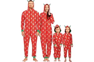 IFFEI Świąteczna piżama pasująca rodzinna piżama jednoczęściowa bluza z kapturem z nadrukiem piżamy bielizna nocna dla kobiet mężczyzn dzieci niemowlę zwierzę domowe