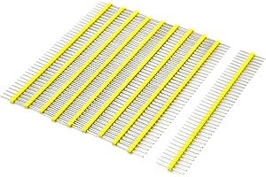 Gikfun 40 Pin 2.54mm Single Row Breakaway Male Pin Header for Arduino (Pack of 10pcs) EK1530