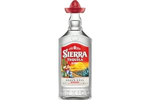 ‎SIERRA TEQUILA Sierra Tequila Blanco - Das Original mit dem roten Sombrero aus Mexico - Mit fruchtig, Frischen Aromen - Ideal als Shot mit Salz und Zitrone - 35 Prozent Alk. - 700 ml