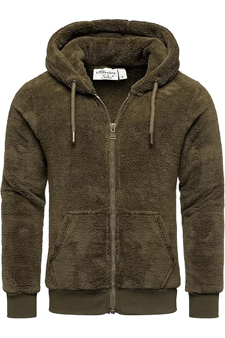Vintage Mantel Herren SOOUICKER Teddy-Fleecejacke Herren – Warme