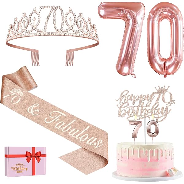 Schärpe & Kristall-Tiara Zum 30. Geburtstag – Roségoldene Krone Für Damen