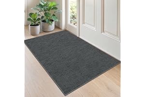 DEXI Dörrmatta Inomhus 80 x 120 cm, Mörkgrå | Polyestermaterial, halkfri, smutsavvisande, låg profil, för entré, hall och ver