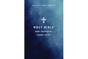 NKJV Large Print Outreach New Testament Bible, Cross Softcover, Comfort Print: New King James Version Outreach New Testament, Comfort Print