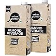 Urban Platter Almond Milk, 1L [Pack of 2, Unsweetened, Dairy-Free, Plant-Based]