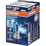OSRAM COOL BLUE INTENSE H7, Scheinwerferlampe für Halogenscheinwerfer, Xenoneffekt für Weißlicht, 64210CBI, 12-V-Pkw, 1 Falts