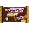 Snickers Creamy Peanut Butter Milk Chocolate Stuffed with Caramel and Peanut 4 x 36g Double Bars 146g Peanut Butter 1 Piece