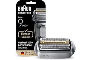 Braun Series 9 Pro + ORIGINAL ersättningshuvud, återfår 100% rakprestanda, kompatibel med serie 9-rakapparat, tillverkad i Tyskland, 96 m