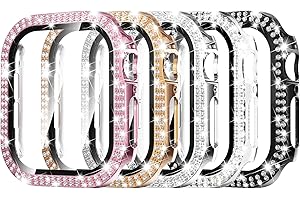 Simpeak 5-Pack Women Bling Screen Protector Case Compatible with Apple Watch Series 11 10 42mm, Screen Case Compatible with iWatch Series 11 10 42mm
