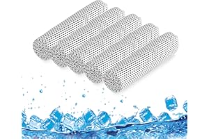 Dazone Lot de 5 Serviette Microfibre Serviette de Refroidissement (80 x 30 cm) Serviette de Sport, Serviette Rafraîchissante,Cool Towel Léger, à Séchage Rapide pour Yoga, Voyages, Gym