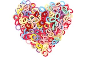 CICIING 200 pezzi di piccoli elastici per capelli da donna, elastici per capelli coda di cavallo colorati, mini fascia per capelli per bambini e bambine