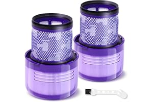 XLX Ersatzfilter für Dyson V11 V15 V15s SV14, 2 Pack Filter & 1 Reinigungsbürste Kompatibel mit Torque Drive Animal Complete Extra V15 Detect V15s Staubsauger, Vergleiche mit Teil 970013-02