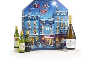 LAITHWAITES WINE Laithwaites White Wine Advent Calendar for Christmas - 24 Mini Bottles (187ml) incl. Prosecco - Mixed White Wines - Cabalié, Black Stump, Mussel Pot - Gift for Wine Lovers