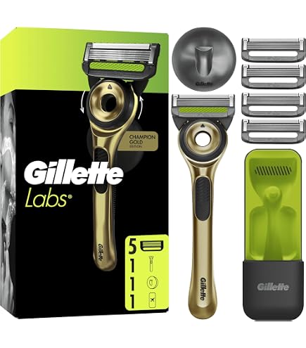 Pack XXL 10 Recharges De Lames Gillette LABS - Compatible Rasoir Chauffant